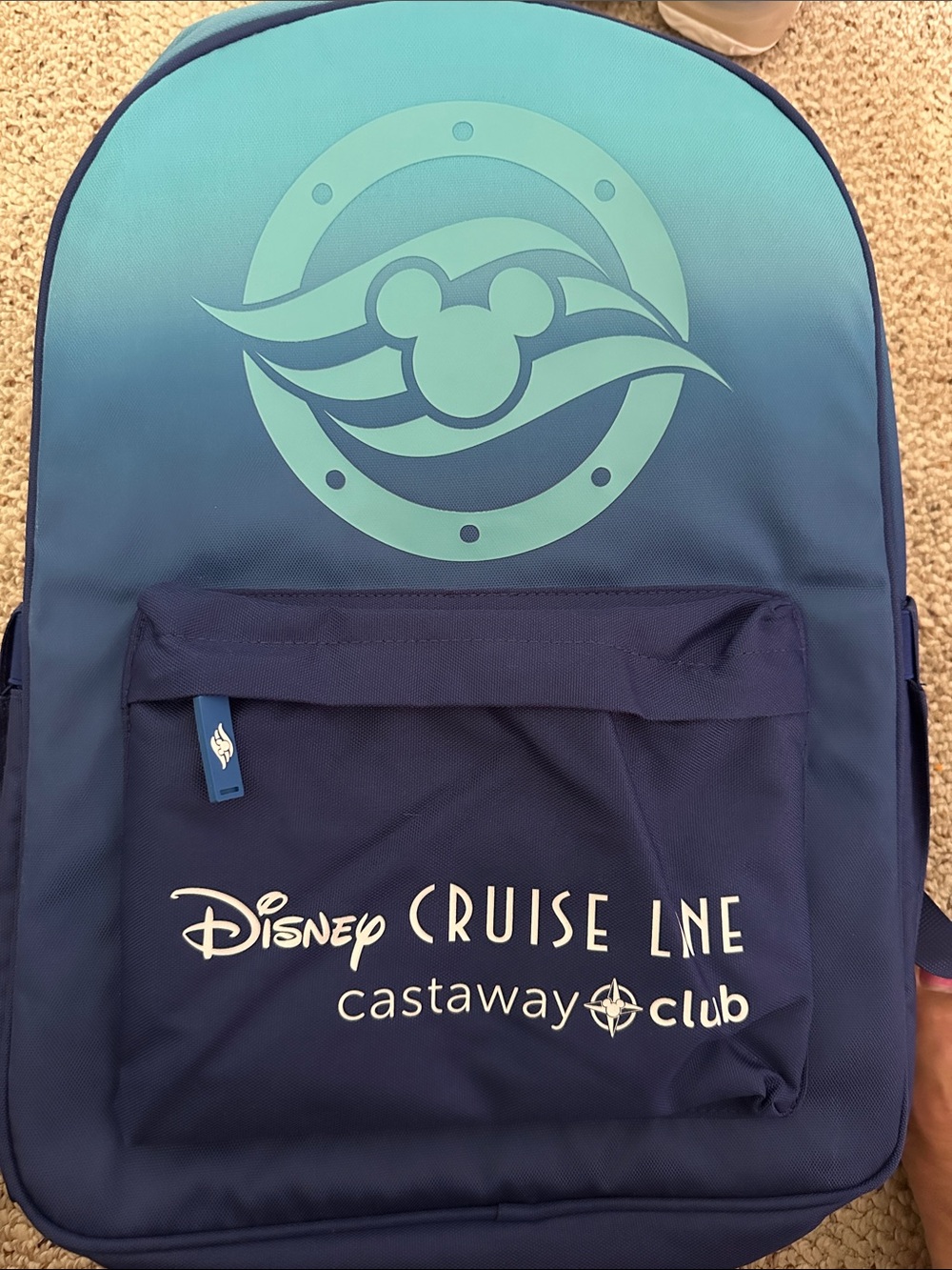 Disney Kids One Piece Backpack - Navy and Teal Gradient